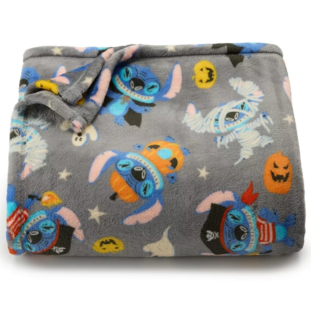 🆕️ DISNEY HALLOWEEN STITCH OVERSIZED PLUSH THROW 💙